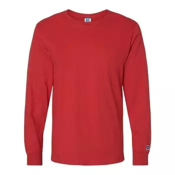 Гребная футболка с длинными рукавами Russell Athletic кольцевого прядения, цвет True Red