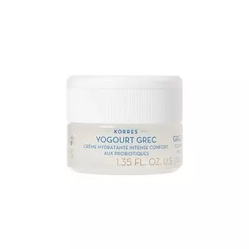 Греческий йогурт, успокаивающий и интенсивно питательный пробиотический увлажняющий крем, 40 мл, Korres