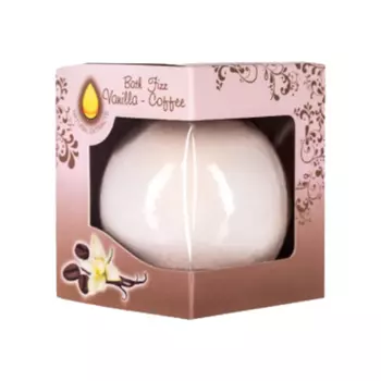 Green Garden Натуральная шипучая бомбочка для ванны Vanilla&Coffee, 195 г