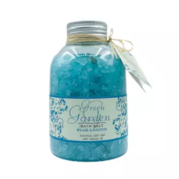 Green Garden натуральная соль для ванн Голубая лагуна, 600 г