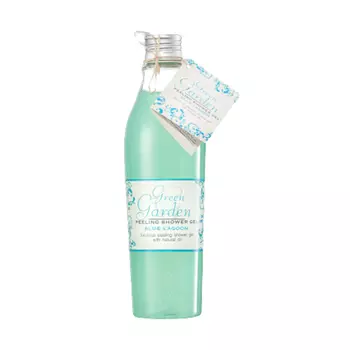 Green Garden натуральный гель для душа и пилинг 2в1 Голубая Лагуна, 250 мл