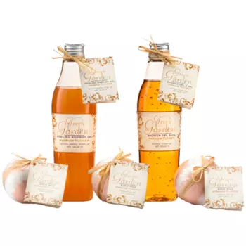 Green Garden Passion Flower набор: пена для ванны, 400 мл + гель для душа, 250 мл + соль для ванны, 600 г + шарик для ванны, 3x100 г