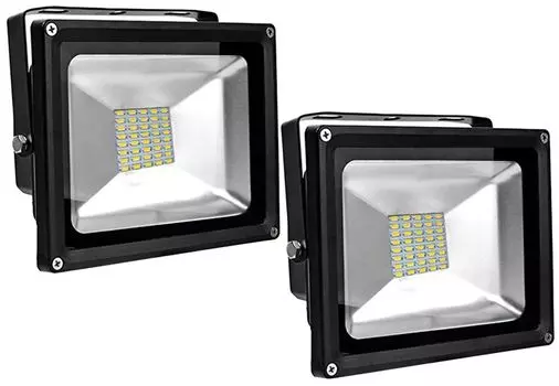 Greenmigo 2 шт., 30 Вт, прожектор SMD, теплый белый, теплый белый, черный корпус, алюминиевый корпус, IP65, водонепроницаемый светодиодный светильник, настенное бра, прожектор, прожектор, светодиодный садовый светильник, уличная сталь