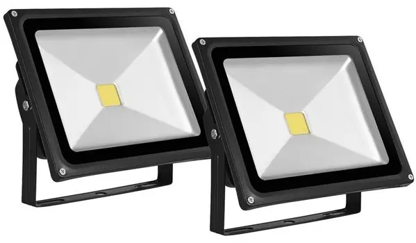 Greenmigo 2x 50 Вт прожектор холодный белый черный алюминиевый корпус IP65 водонепроницаемый светодиодный светильник настенный светильник прожектор заливающее освещение светодиодный садовый светильник уличный стальной