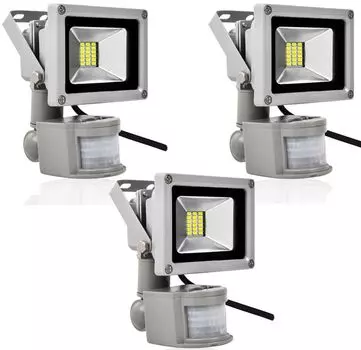 Greenmigo 3 шт. 20 Вт светодиодный прожектор SMD лампа + прожектор с детектором движения