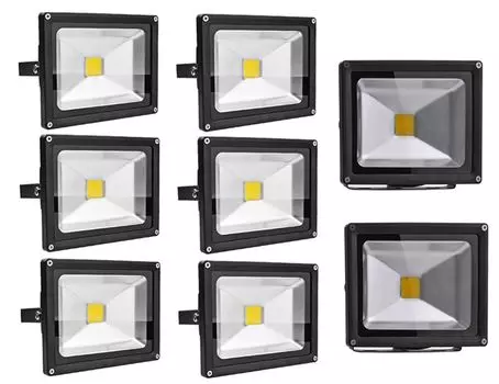 Greenmigo 8x 20 Вт прожектор холодный белый алюминиевый корпус IP65 водонепроницаемый светодиодный светильник настенный светильник прожектор прожектор светодиодный садовый светильник уличный стальной