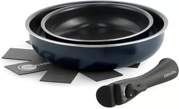 GREENPAN CC007784-004 Зеленая сковорода, Oxford Blue