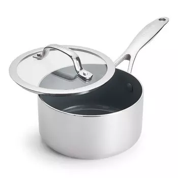 GreenPan Valencia Pro из нержавеющей стали, 2 кварты. Кастрюля, серый