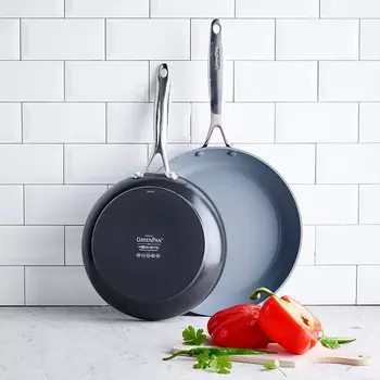 GreenPan Valencia Pro, набор сковород 10 и 12 дюймов, серый