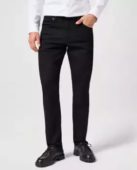 GREENSBORO мужские джинсы классического кроя черного цвета Wrangler, чёрный