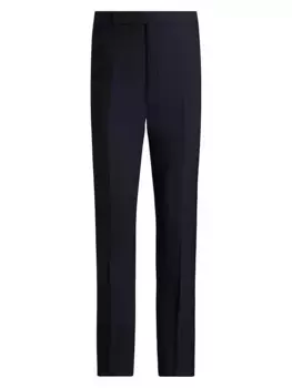 Грег Шерстяные Брюки Ralph Lauren Purple Label, темно-синий