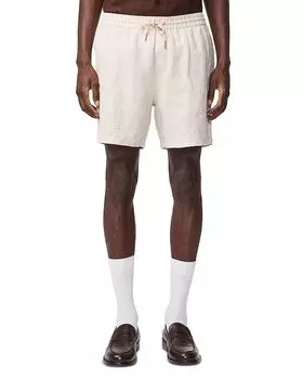 Грегор 1454 Льняные шорты свободного кроя NN07, коричневый/бежевый