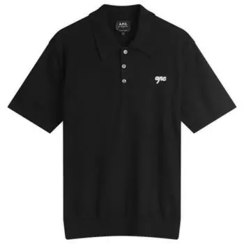 Грегорио вязаный поло A.P.C., черный