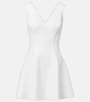 Грейс мини-платье из искусственной кожи Norma Kamali, Snow White