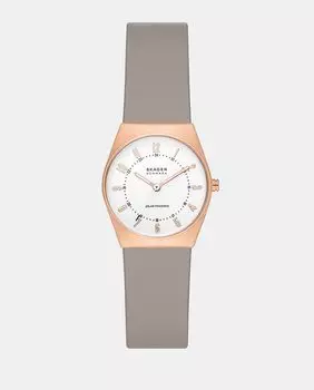 Grenen Lille Solar SKW3079 женские часы из кожи телесного цвета Skagen
