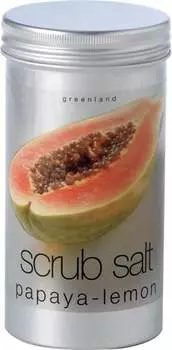 Гренландия, соль для пилинга папайя-лимон, 120 мл, Greenland