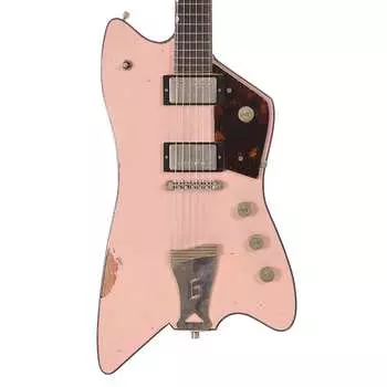 Gretsch Custom Shop G6199 Caddy Bo Michigan Mahogany Shell Pink Heavy Relic с ThroBak SLE101s Мастер, созданный Чадом Хенрихсеном (серийный номер UC22092364)