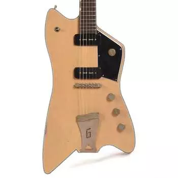 Gretsch Custom Shop G6199 Caddy Bo Michigan Mahogany Super Faded TV Yellow Special Relic с ThroBak Dogear P90 Master, построенный Гонсало Мадригалом (серийный номер UC22112396)