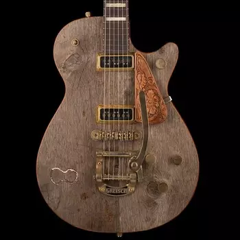 Gretsch Custom Shop Masterbuilt G6130CS Rodeo Roundup Jr. Relic Natural с футляром