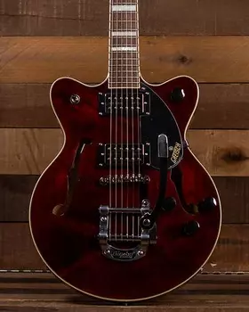 Gretsch G2655T Streamliner Double-Cut с Bigsby, Laurel FB, Морилка под грецкий орех G2655T Streamliner? Center Block Jr. Double-Cut with Bigsby, ...