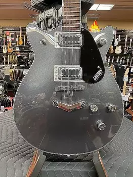 Gretsch G5222 Electromatic Double Jet BT с V-Stoptail, накладка на гриф Laurel, лондонский серый G5222 Electromatic Double Jet BT with V-Stoptail, Laurel Fingerboard, London Grey