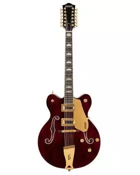 Gretsch G5422G-12 Electromatic Classic с полым корпусом, 12-струнная двойная насечка, золотая фурнитура, лавровая накладка на гриф, морилка под грецкий орех G5422G-12 Electromatic? Classic Hollow Body Double-Cut 12-Str...