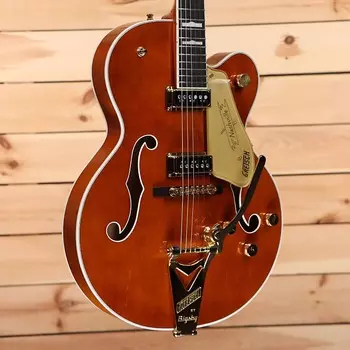 Gretsch G6120TG-DS Players Edition Nashville Hollow Body DS — Round-Up Orange — JT22093688
