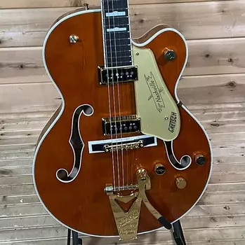 Gretsch G6120TG-DS Players Edition Nashville Hollow Body DS со сквозной струной Bigsby — Roundup Orange G6120TG-DS Players Edition Nashville Hollow Body DS W/ String-Thru Bigsby - Roundup Orange