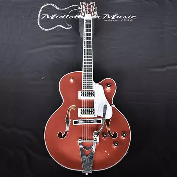 Gretsch G6136T Limited Edition Falcon — электрогитара с Bigsby и футляром — двухцветная медно-металлическая отделка Sahara G6136T Limited-Edition Falcon