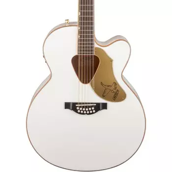Gretsch Guitars G5022CWFE-12 Rancher Falcon Jumbo 12-струнная акусто-электрическая гитара, белая