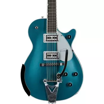 Gretsch Guitars G6134T-140 LTD Электрогитара Penguin, посвященная 140-летнему юбилею, с двухцветным камнем Bigsby Platinum/Pure Platinum