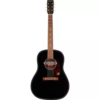 Gretsch Guitars Jim Dandy Deltoluxe Dreadnought Акустически-электрическая гитара Black Top