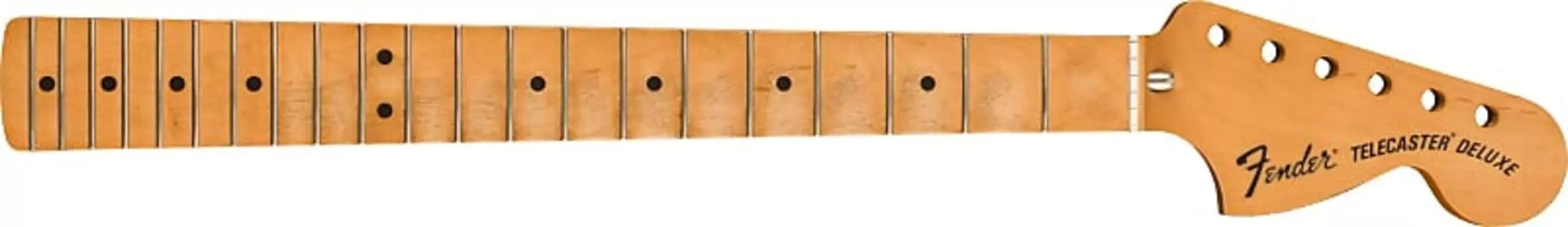 Гриф Fender Road Worn '70's Telecaster Deluxe, 21 лад Medium Jumbo, клен, форма "C" Telecaster Deluxe