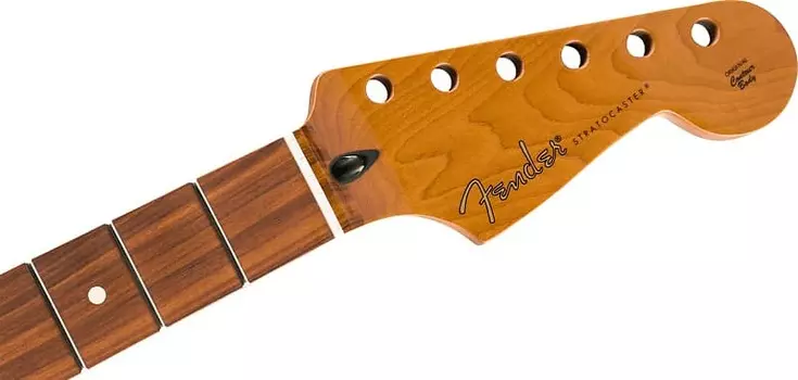Гриф Fender Stratocaster из жареного клена, 22 лада Jumbo, 12 дюймов, Pau Ferro, плоский, овальной формы, 0990403920 Stratocaster Neck