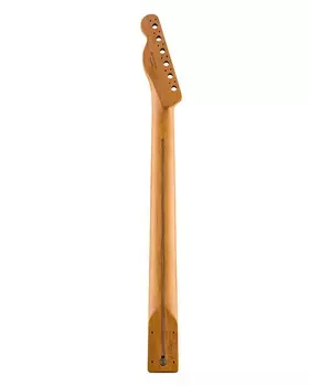 Гриф Fender Telecaster из жареного клена, 22 лада Jumbo, 12 дюймов, клен, плоскоовальная форма Fender Roasted Maple Telecaster Neck Jumbo Frets Maple Flat...