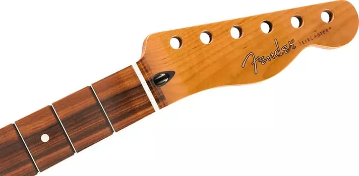 Гриф Fender Telecaster из жареного клена, 22 лада Jumbo, 12 дюймов, пау ферро, плоско-овальная форма 0990303920 Telecaster Neck