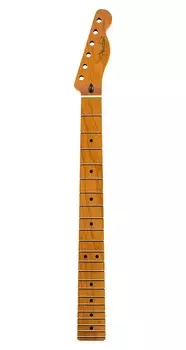 Гриф Fender Telecaster из жареного клена, 22 лада Jumbo, 12 дюймов, плоскоовальная форма Roasted Maple Telecaster Neck, 22 Jumbo Frets, 12" - Flat Oval Shape