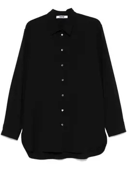 Grifoni рубашка из вирджинской шерсти, черный