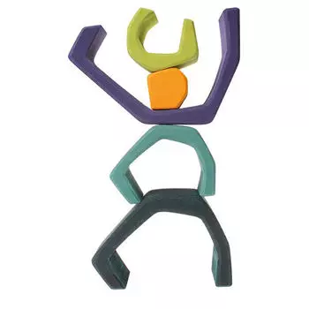 Grimm's деревянные брусочки цвет земля 1+, 5 шт/упак.