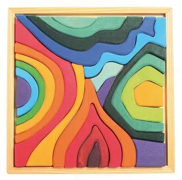 Grimm's набор разноцветных кубиков формы 3+, 1 упаковка