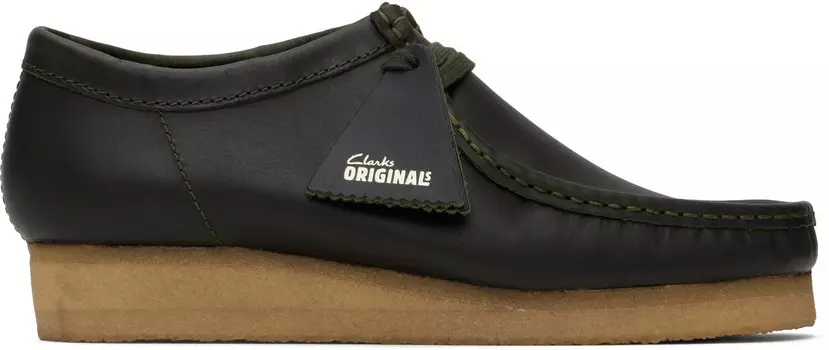 Грин Валлаби Дерби Clarks Originals, Forest green leather