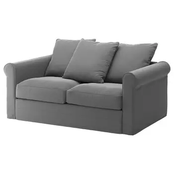 ГРЁНЛИД 2 раскладывающийся диван, Льюнге средний серый GRNLID IKEA