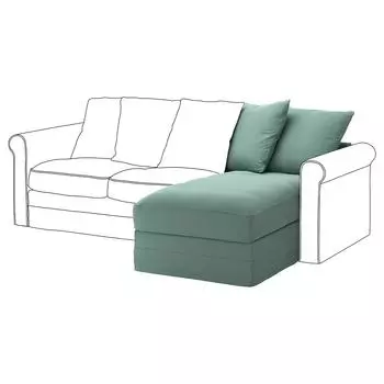 ГРЁНЛИД Диванная секция, Люнген светло-зелёный GRNLID IKEA