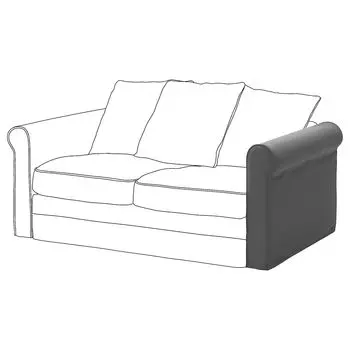 ГРЁНЛИД Подлокотник, Люнген средне-серый GRNLID IKEA