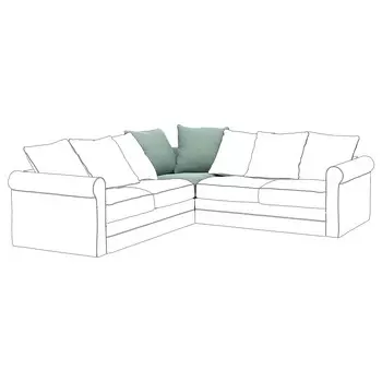 ГРЁНЛИД Угловая секция, Люнген светло-зелёный GRNLID IKEA