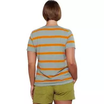 Grom Ringer Crew - женщины Toad&Co, цвет Pale Slate Wide Stripe