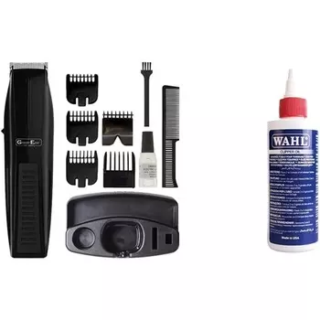 GroomEase by Performer Trimmer Триммер для щетины и бороды для мужчин с маслом для стрижки 118,3 мл Wahl