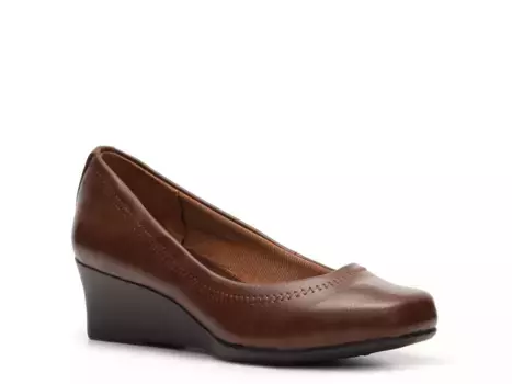 Groovy Wedge Туфли Lifestride, Cognac