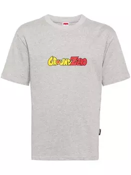 Ground Zero футболка с логотипом, серый