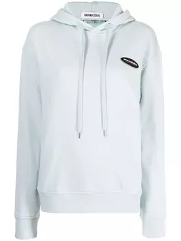 Ground Zero худи с нашивкой-логотипом, синий